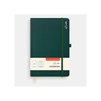 Sentio Бележник с ластик А5 96 листа Deep Jungle Green