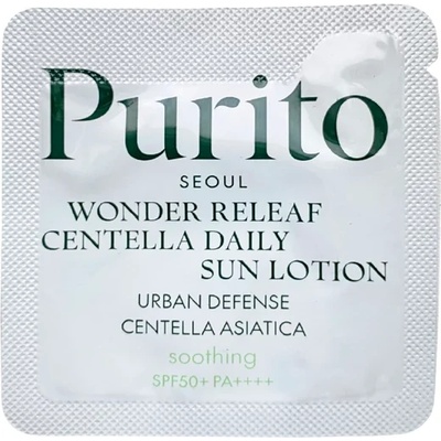 PURITO Wonder Releaf Centella Daily Sun Lotion SPF 50+ PA++++ (sample) - Ултралек слънцезащитен крем 1г (sample)