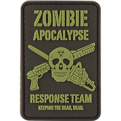 KOMBAT Nášivka plast ZOMBIE APOCALYPSE velcro
