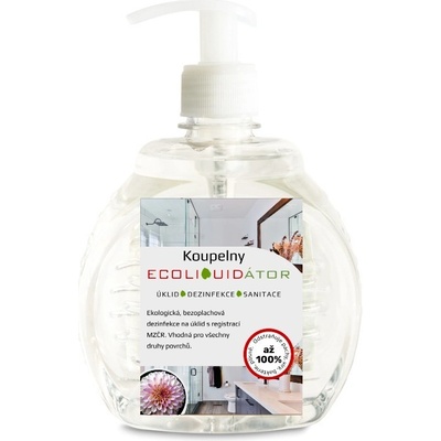 ECOLIQUIDÁTOR koupelny čisticí a dezinfekční prostředek pumpička 500 ml Pink Blossom