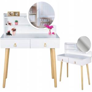 JUMI Тоалетка Scandi 3, 120x40x80 см, бял 41268 (CM-989276)