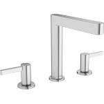 Hansgrohe Finoris - Смесител за умивалник 160, монтаж на 3 отвора, с изход Push-Open, EcoSmart, хром 76034000 (76034000)