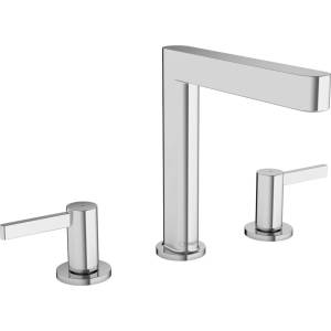 Hansgrohe Finoris - Смесител за умивалник 160, монтаж на 3 отвора, с изход Push-Open, EcoSmart, хром 76034000 (76034000)