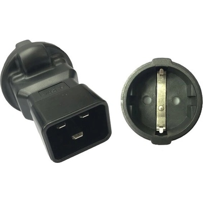 PremiumCord Adaptér IEC C20 M - SCHUKO CEE 7/3 F