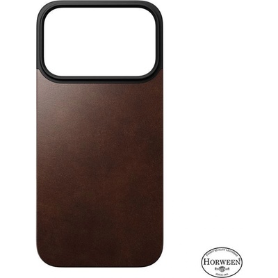 Nomad Гръб Nomad Magnetic Leather Back, Magsafe за iPhone 17 Pro - Кафяв