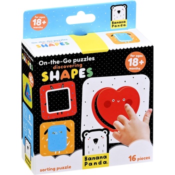BANANA PANDA Бебешки пъзел Banana Panda 8 в 1 - Открий формите (49099)