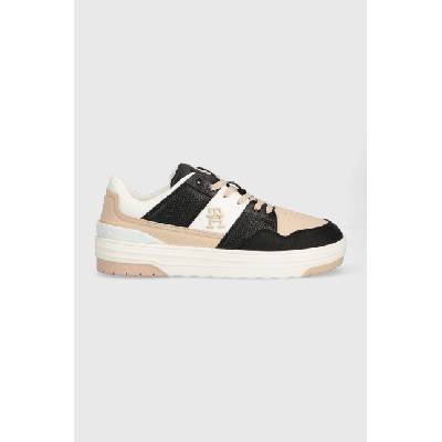 Кожени маратонки Tommy Hilfiger TH PREMIUM LO BASKET SNEAKER в бяло FW0FW07564 (FW0FW07564)