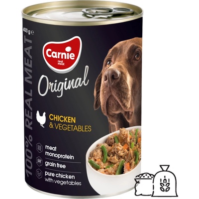 Carnie Original Holistic Dusené kuracie kúsky mäsa so zeleninou 400 g