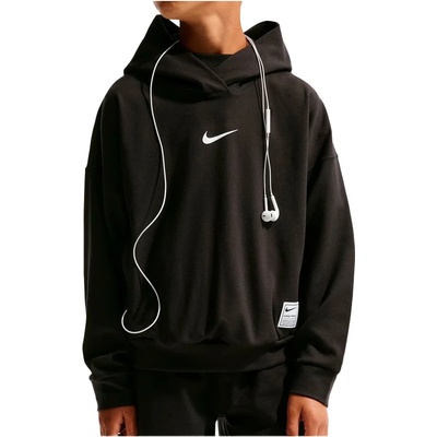 Nike Детски суичър Nike Kid's Pro Dri-FIT Fleece Pullover Training Hoodie - Black / White - размер XS (704-6165-0111)