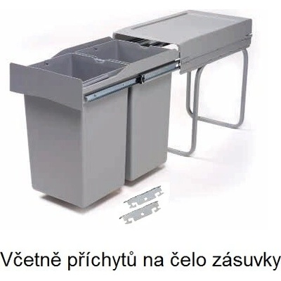 Gollinucci Sorter Linea 222DM na dvierka 300mm 2 x 14 l 10900401