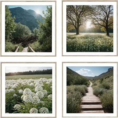 knor Картини в комплект 4 бр. 30x30 cm Sunrise Hike - knor (ZEST026DB4X30X30L15,18,011)