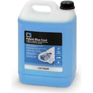 ERRECOM Hybrid Blue Cool, concentrated radiator fluid for hybrid and electric vehicles -10°C/+103°C, antifreeze with oat inhibitor package with phosphates, ready to use, 5 liters - TR1268. P. 01. EC (TR1268.P