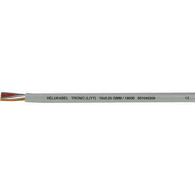 Helu 18031-500 dátový kábel LiYY 4 x 0.25 mm² sivá 500 m