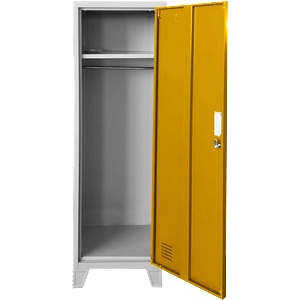 Carmen Метален шкаф Carmen CR-1604-1 JZ - Сив / оранжев (3580173_2) - bay