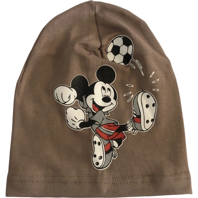 čepice s aplikací Mickey Maus hnědá