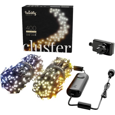 Twinkly Cluster LED světelný řetěz 6 m teplá–studená bílá TWC400GOP-BEU