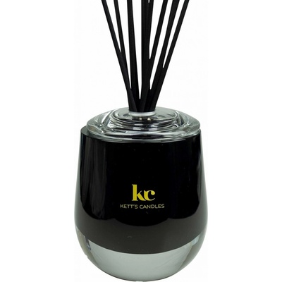 Kett´s Candles Antique Sandalwood Luxusní vonný difuzér z českého skla víčko + tělo difuzéru + 15 stébel + 150 ml náplně