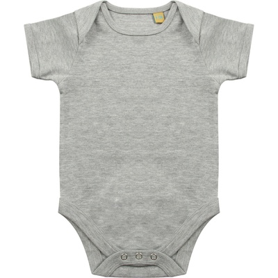 Rabbit Skins Dojčenské body s krátkym rukávom EU Heather Grey Monate