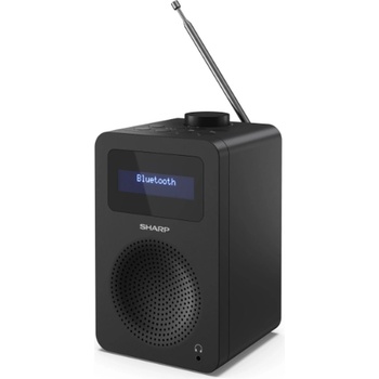 Sharp DR-430 - цифрово радио с Bluetooth 5.0, DAB+/FM, 5W, двоен алармен часовник - черен