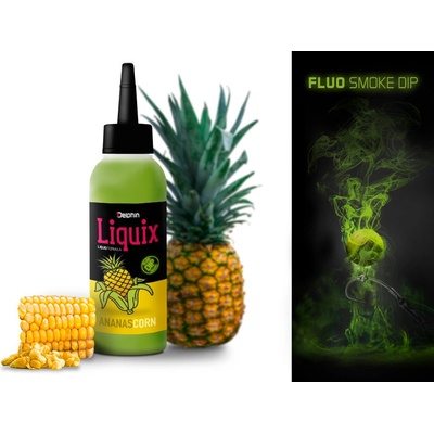 Delphin Fluo Dip D Snax Liquix Kukurca Ananás 100 ml