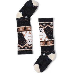 Smartwool Детски ски чорапи Smartwool Kid's Winter Full Cushion Polar Bear OTC Ski socks - Charcoal - размер 29-32 (EU) (207-1999-0113)