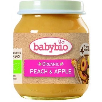 Babybio плодово пюре праскови и ябълки 130г