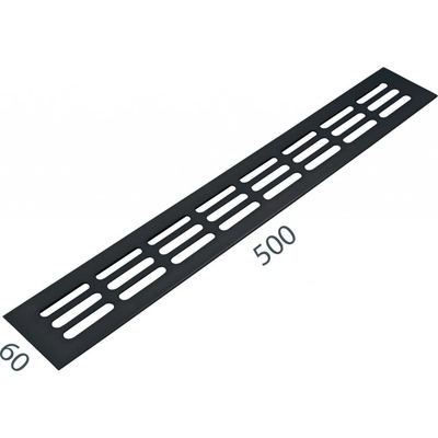 MPkovania SRL Alfa 60 x 500 mm čierna matná