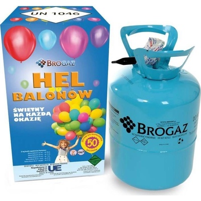 Brogaz Helium do balónků 50 13,6l balónků