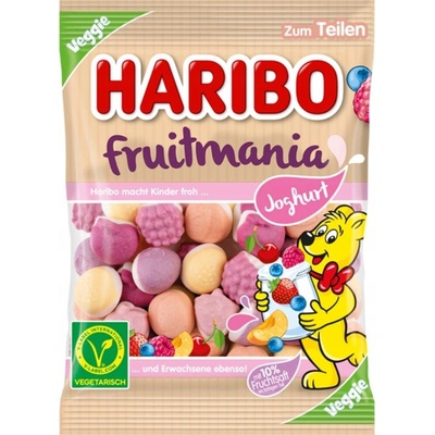 Haribo Fruitmania Jogurtové ovocné želé 160 g