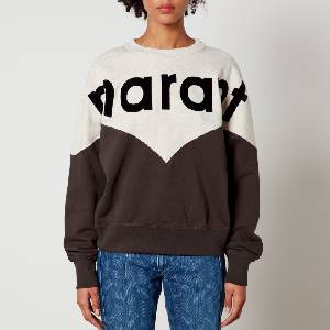 Marant Etoile Блуза Marant Etoile Houston Bi Colour Logo Sweatshirt - Black