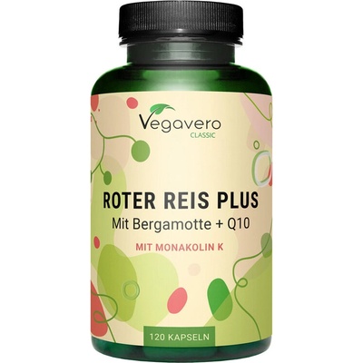 Vegavero Червен ориз (дрожди) + бергамот и коензим Q10 120 капсули | Vegavero (VV-VITA-359)