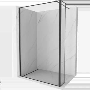 Mexen Kioto стена за душ кабина Walk-in 140 x 40 cm, черна рамка, черна - 800-140-212-70-70-040 (800-140-212-70-70-040)
