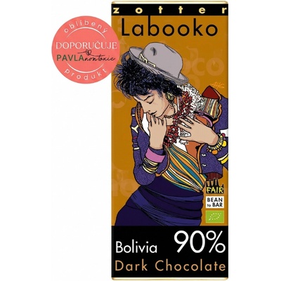 Zotter Labooko Bolívie 90% El Ceibo Bio tmavá veganská 65 g