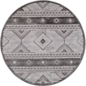 Multidecor Кръгъл външен килим chiara 120 см, сив (mu0205)