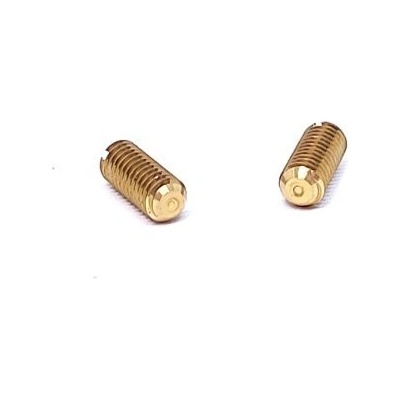 Šroub stavěcí s průběžnou drážkou a plochým koncem, DIN 551, mosazný (Ms) M4 x 8, balení 1 ks – Hledejceny.cz