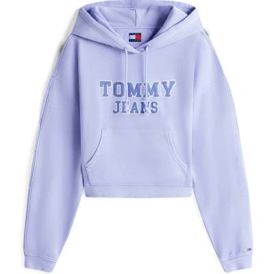 Tommy Hilfiger Суичър Tommy Jeans Women's TJ Varsity Over-the-Head Hoodie - Vintage Iris