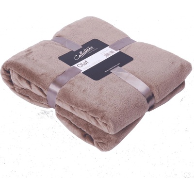 Collectione Taupe plyšový pléd Olaf taupe 150x200