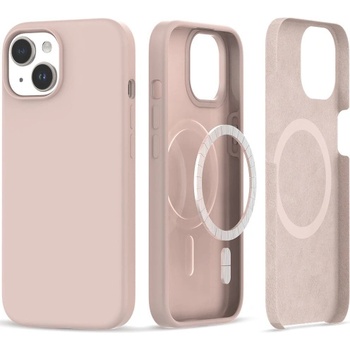 Apple Силиконов калъф Tech-protect Silicone MagSafe iPhone, за Iphone 15, Candy Pink