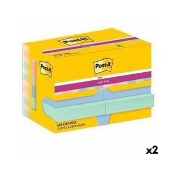 Post-it Лепящи Листчета Post-it Super Sticky Многоцветен 47, 6 x 47, 6 mm (2 броя)