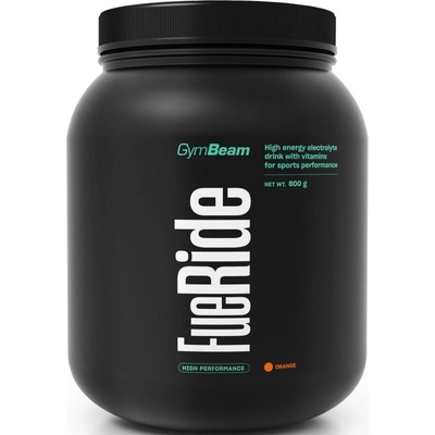 GymBeam FueRide рехидратираща йонна напитка v prášku вкус Orange 800 гр
