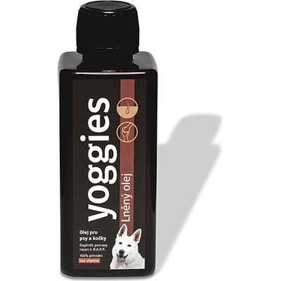 Yoggies Lněný olej pro psy a kočky 500 ml