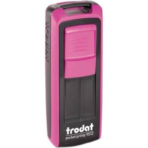 TRODAT Печат TRODAT Pocket Printy 9512 джобно тяло с роза черна възглавница 9512PI/K (9512PI/K)