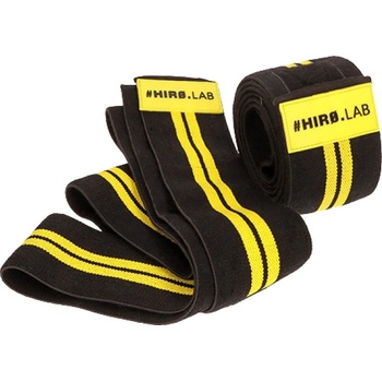 Hero. Lab Knee Wrap - Rubber Logo | Black & Yellow