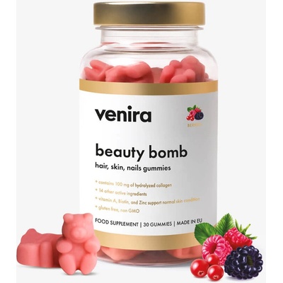 Venira beauty bomb medvídci pro vlasy, nehty a pleť lesní plody 30 bonbónů