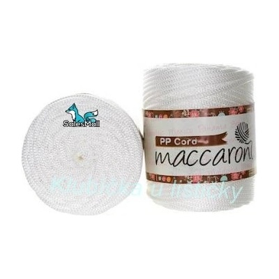 Maccaroni PP Cord 5mm bílá - 12