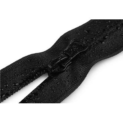 Zip spirálový voděodolný bundový 5mm dělitelný délka 55 cm - ČERNÁ