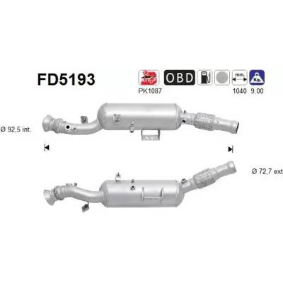 AS Filtr pevných částic ASA FD5193