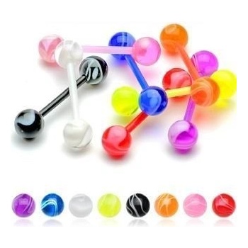 Šperky4U piercing do jazyka PJ01149-R