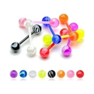 Šperky4U piercing do jazyka PJ01149-R