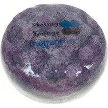 Fragrant Martian glycerinové mýdlo masážní s houbou naplněnou vůní parfému Thierry Mugler Alien v barvě fialové 200 g